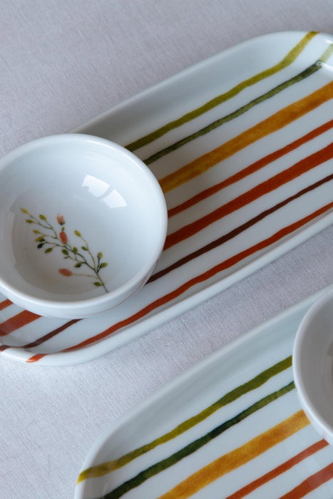 Hermia Juego de Desayuno de Porcelana de 14 Piezas Multicolor
